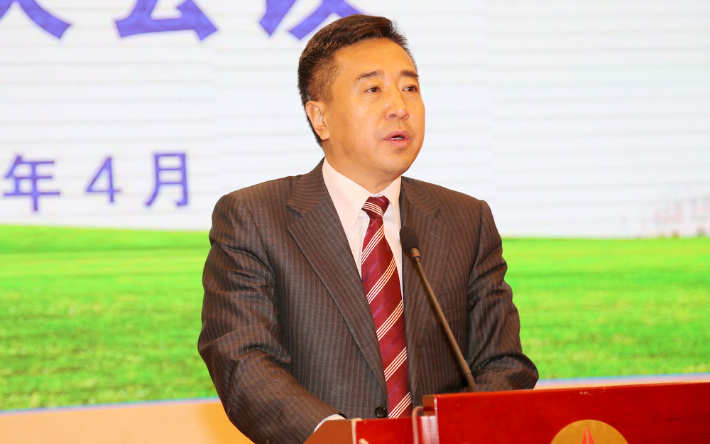 图为高子程会长作2016年理事会报告