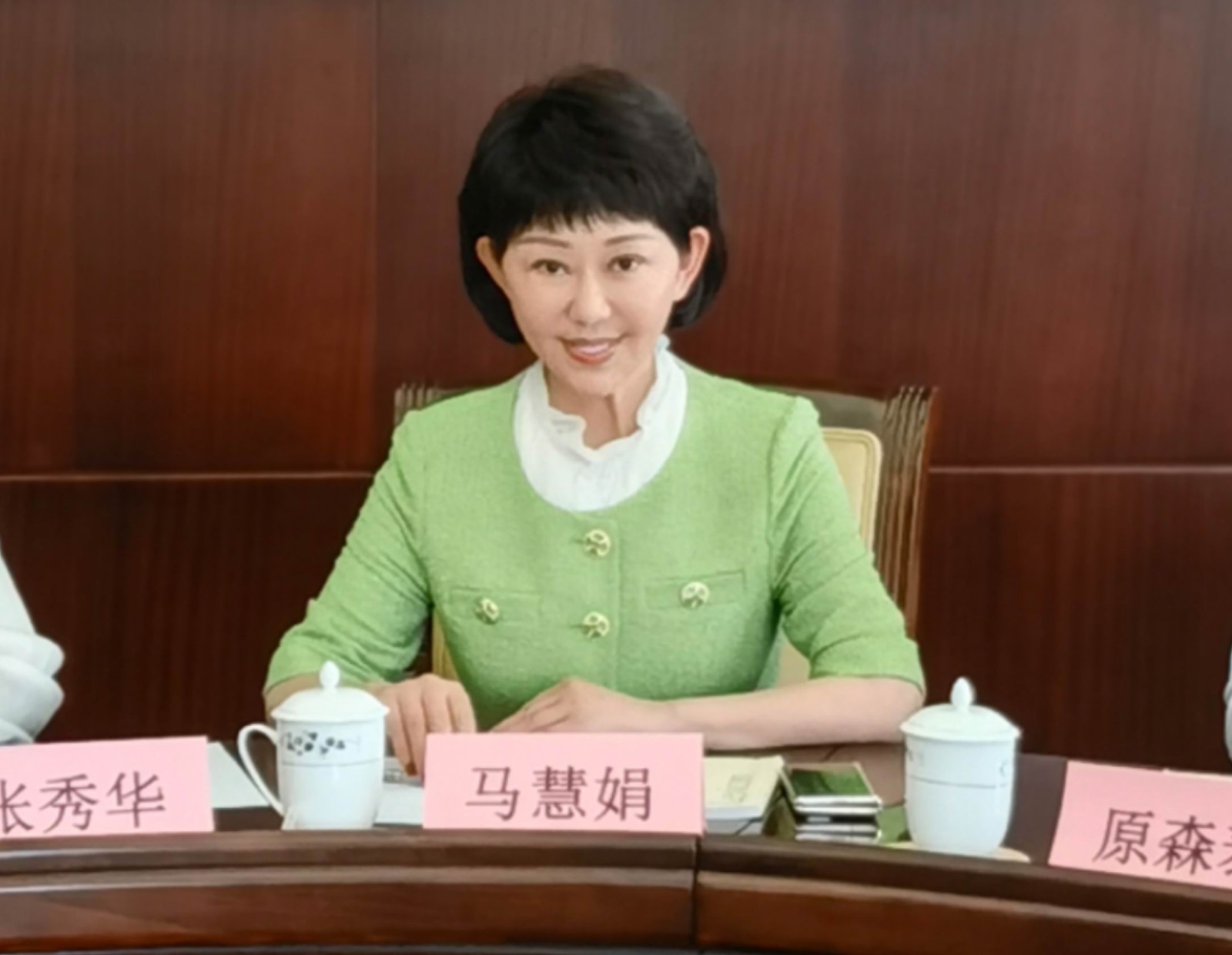 图为马慧娟副会长讲话